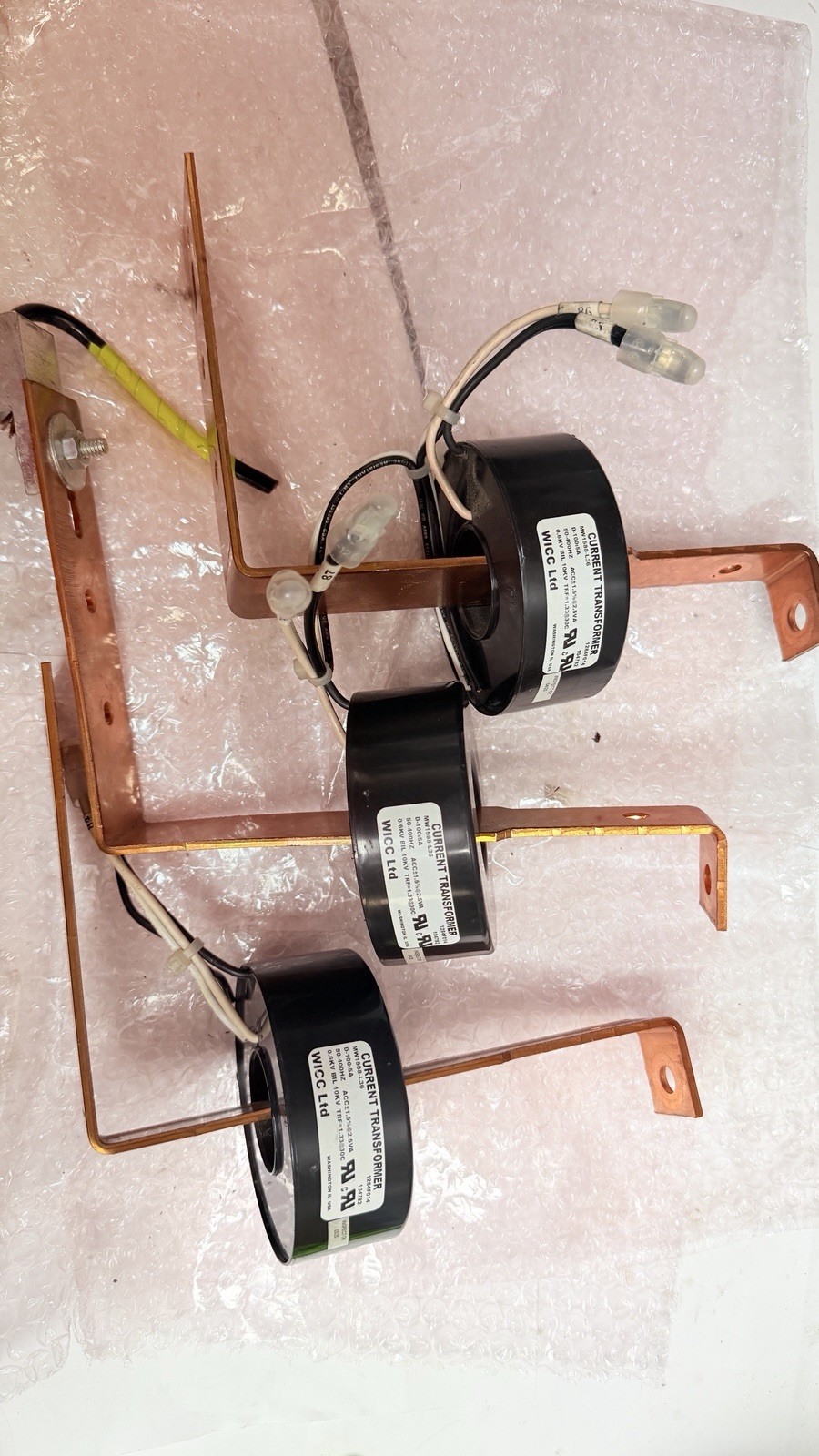 WICC MW1588-L36 Current Transformer (LOT of 3)-Removed from Mori Seiki CNC Lathe