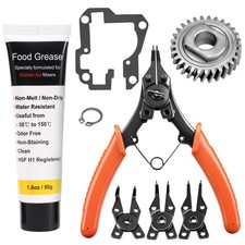 9706529 W11086780 Replacement Gear Parts Compatible with Whirlpool Worm Black