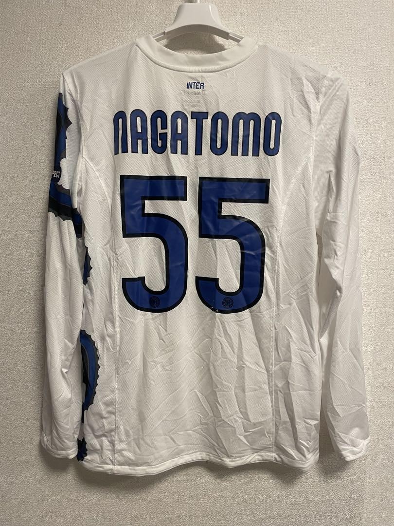 Nike Inter Milan Nagatomo 55 ユニフォーム Inter Milan 2010-2011 Home Shirt #55 Nagatomo - Online Store
