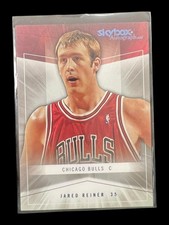 Jared Reiner 2004-05 Skybox Autographics Blue 057/750 RC #100 Bulls
