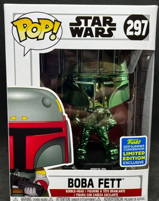 Funko Pop! Vinyl Star Wars Boba Fett Green Metallic (297) 2019 Summer Convention