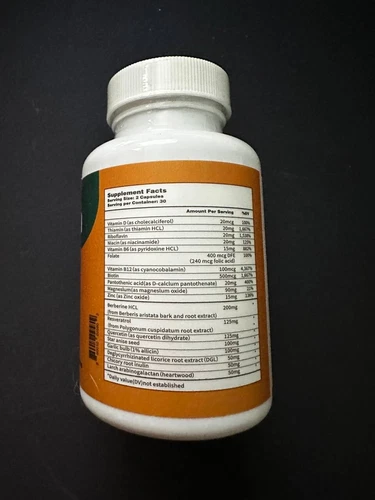 Suplemento para la salud intestinal Emma - alivio de gases e hinchazón, estreñimiento, reparación de intestino permeable - Imagen 4 de 4