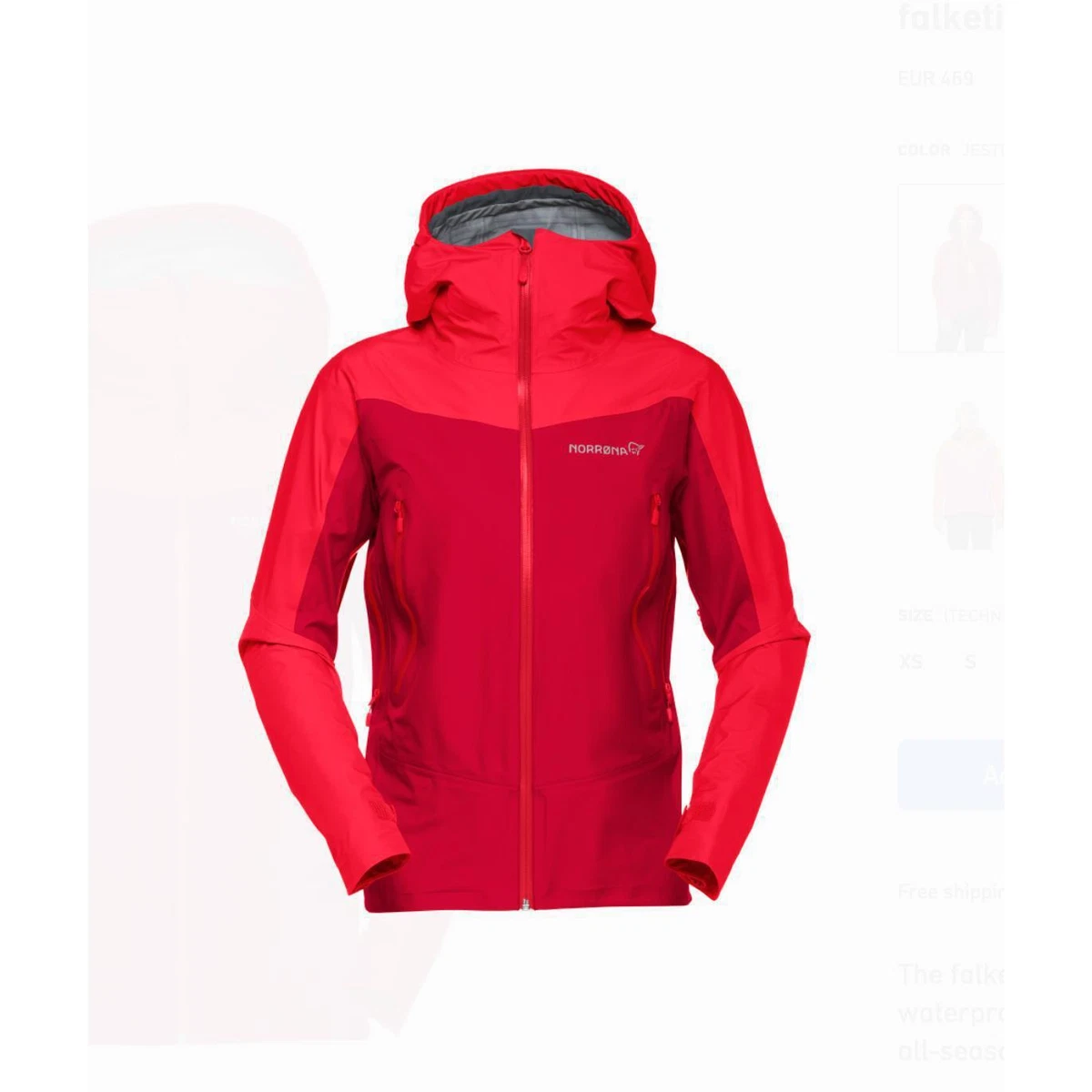 Breathable top shell jacket
