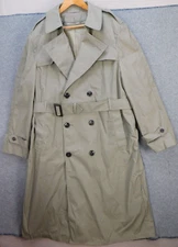 Defense Logistics Agency Valor Collection 42 Long All Weather Trench coat EUC