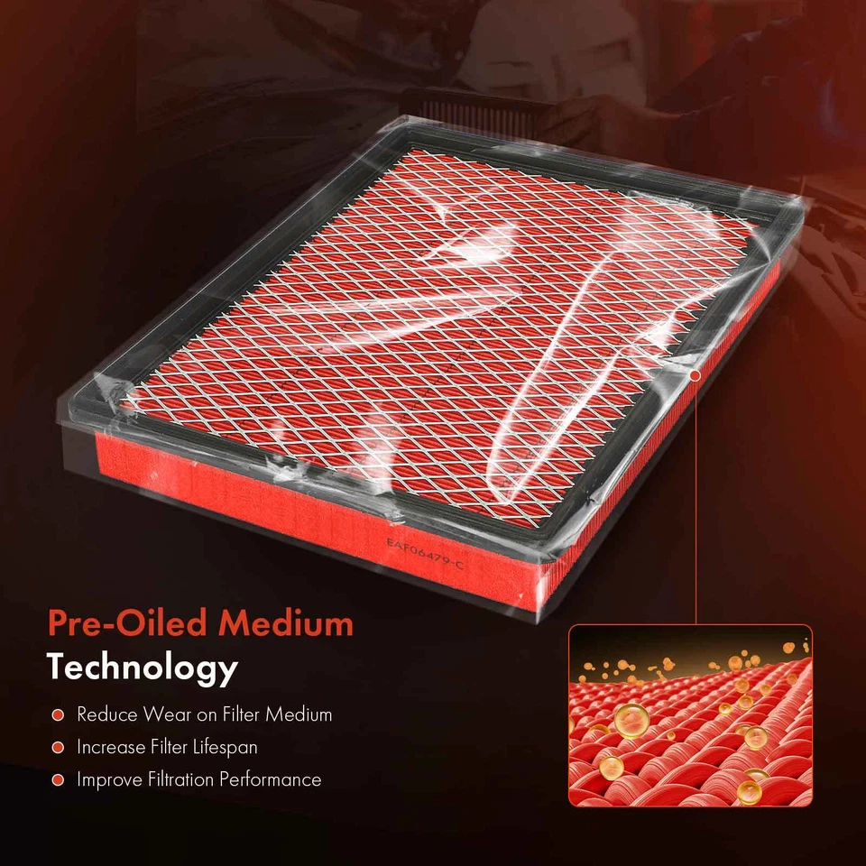 Filtro de aire de motor de alto rendimiento para Oldsmobile 88 98 Chevrolet Impala Pontiac Foto 4 de 4