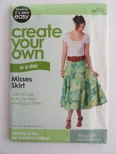 Simplicity 9032412 Create Your Own Misses Skirt Sz 8 10 12 14 16 18 Bin 33 Uncut