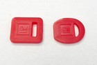 NOS GM Ignition Door Truck Lock Key Blank Boot Covers Case Plastic Molded RED