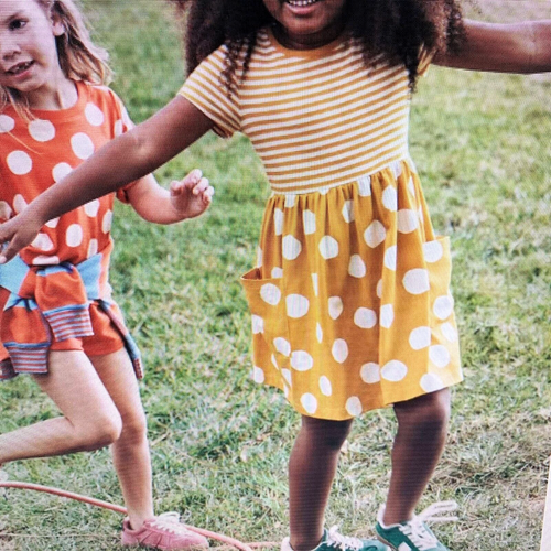 Hanna Andersson Soft-Cotton "MIXIE" Pocket Dress. 4 Years, 100 cm. Great Gift! - Picture 6 of 22
