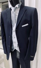 ABITO  SPOSO T. 50  BLU  FIRMATO CARLO PIGNATELLI SUIT GROOM WEDDING DESIGNER