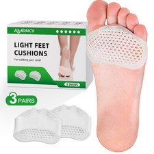 6X Silicone Ball of Foot Gel Pads Forefoot Metatarsal Stress Pain Relief Cushion