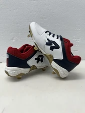 Ringor Spirit VI Women's Softball Cleats WHITE|NAVY|RED SZ 6 Metal. New