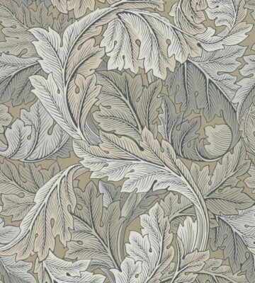 William Morris & Co Akanthus Tapete 216441 Farbe Manilla/Stein