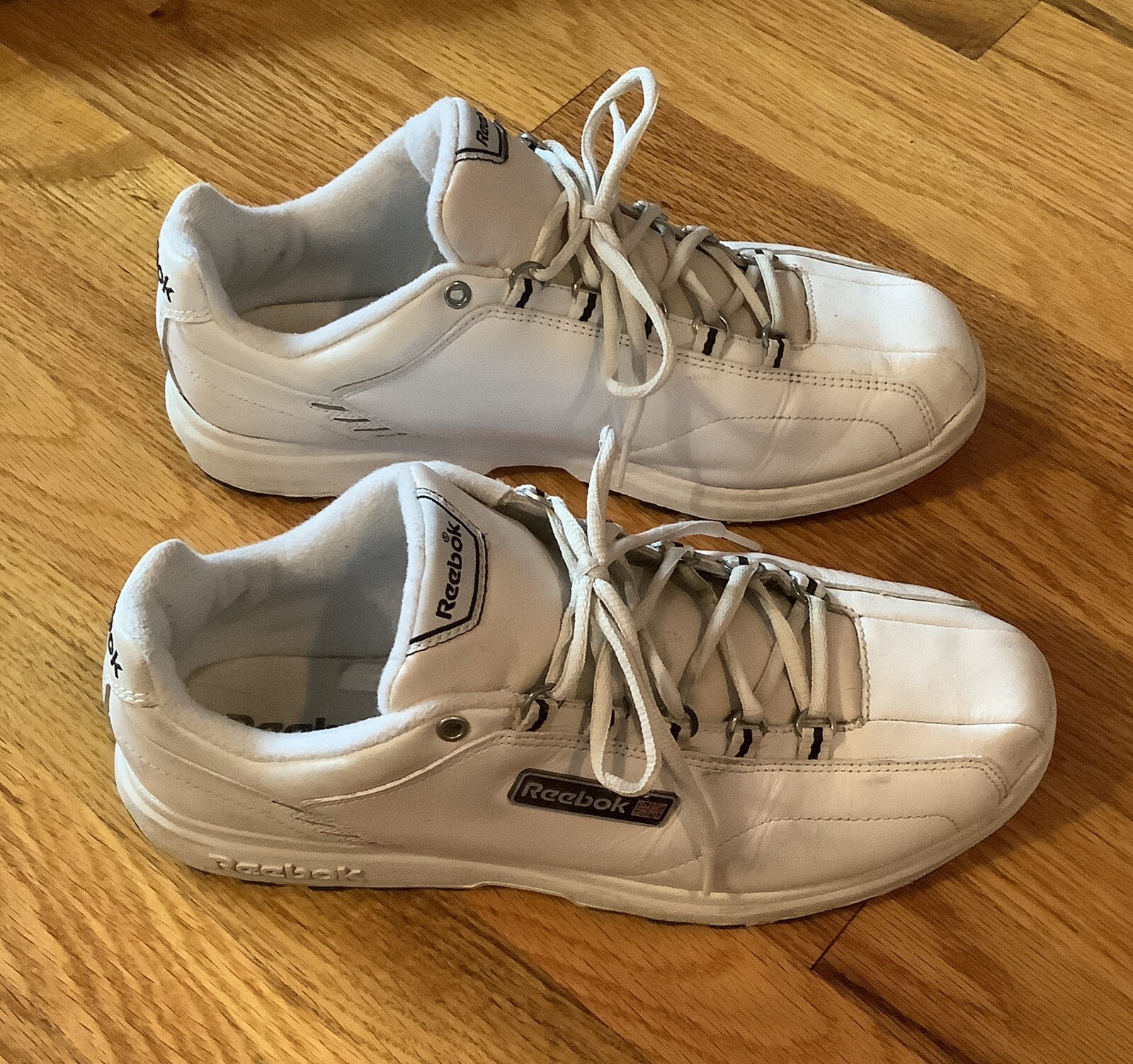 Reebok Mens White Casual Walking Shoes Sneakers Size 11-image