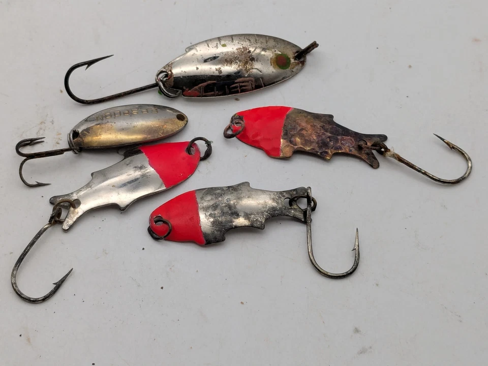 3 Schoff’s Triple Teazers Spoons-1-Luhr Jensen Spoon-1-E.P. Spoon-Free Shipping. - Image 3 of 4