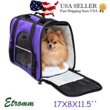 Pet Carrier Bag Travel Case Airline Approved Soft Sided Comfort Bag Outdoor Car