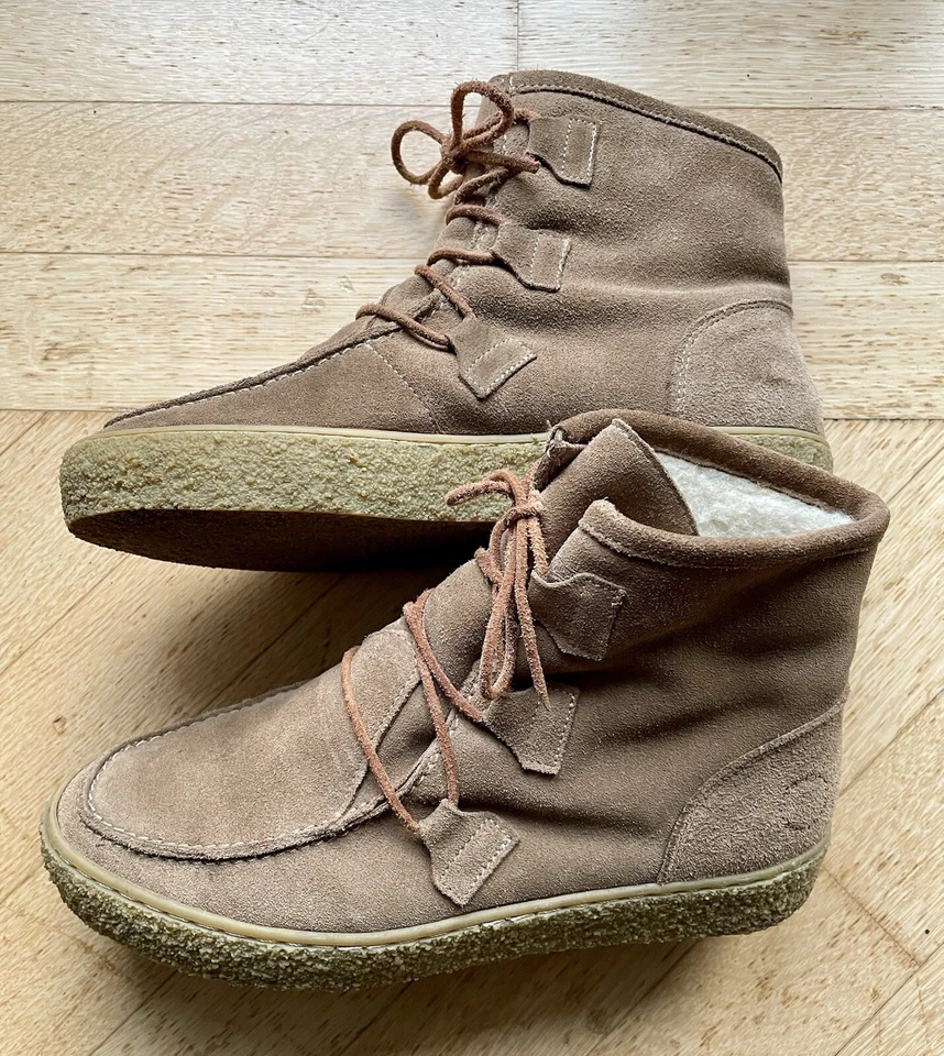 Ca Shott Stiefeletten Wildleder mit Innenfell Beige Gr. 40 - Bild 4 von 4