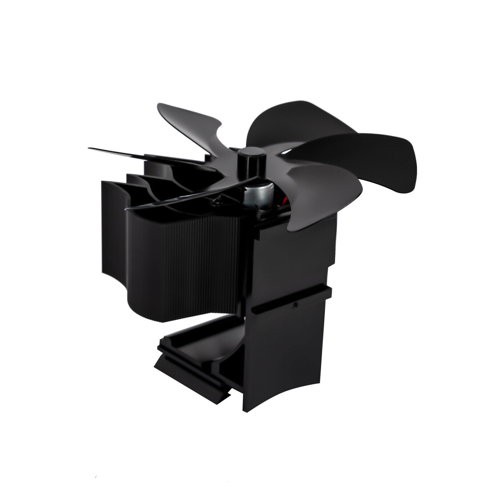 6 Blades Home Flue Pipe Stove Fan Fireplace Wood Burning Heat Powered