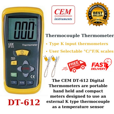 CEM DT-612 Thermocouple Thermometer