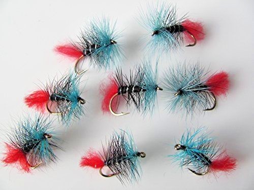 Pesca con Mosca Azul Zulú Secas, 8 Paquete Para Trucha Dimensionado 10 #187 - Imagen 1 de 1
