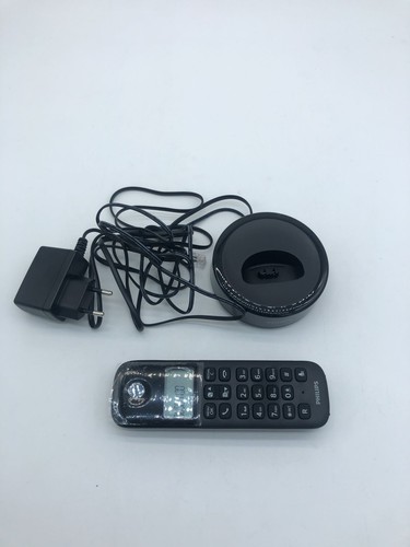 Philips D1601B DECT Telefon, 4,1 cm Display, ECO+, Anrufer-ID, Schwarz - Zdjęcie 3 z 5