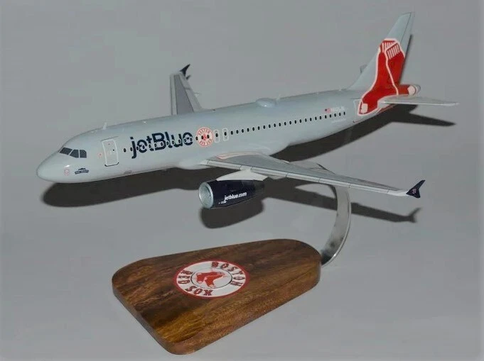 Avión de escritorio Jetblue Airways Airbus A320-200 Boston Red Sox modelo 1/100 SC Foto 2 de 4