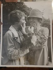 1926 HELEN KELLER FAMOUS DEAF AND BLIND MRS COOLIDGE PHOTO PRESIDENT LIP READING