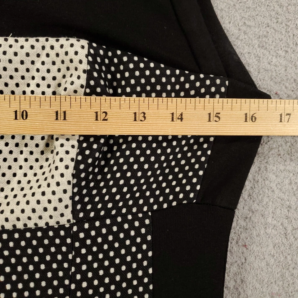 Vestido Yoanna Baraschi para mujer 6 Anthropologie negro gris bloques de color lunares Foto 3 de 4