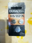 Duracell 303/357/76 SR44SW Silver Oxide Button Cell Batteries