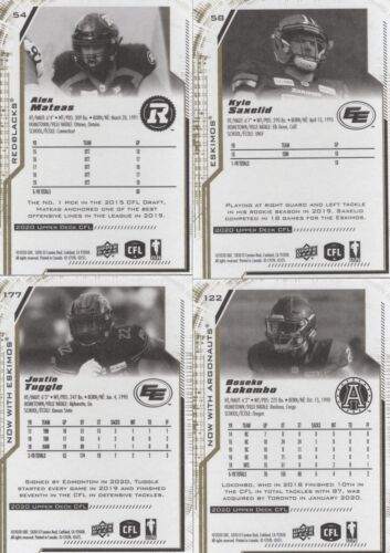 2020 UD CFL FOOTBALL "GOLD PARALLEL'S" ****YOU PICK**** - Picture 2 of 27