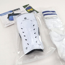 Kids Sport Soccer Shin Guards Youth Football Pads Child Calf Protective White L
