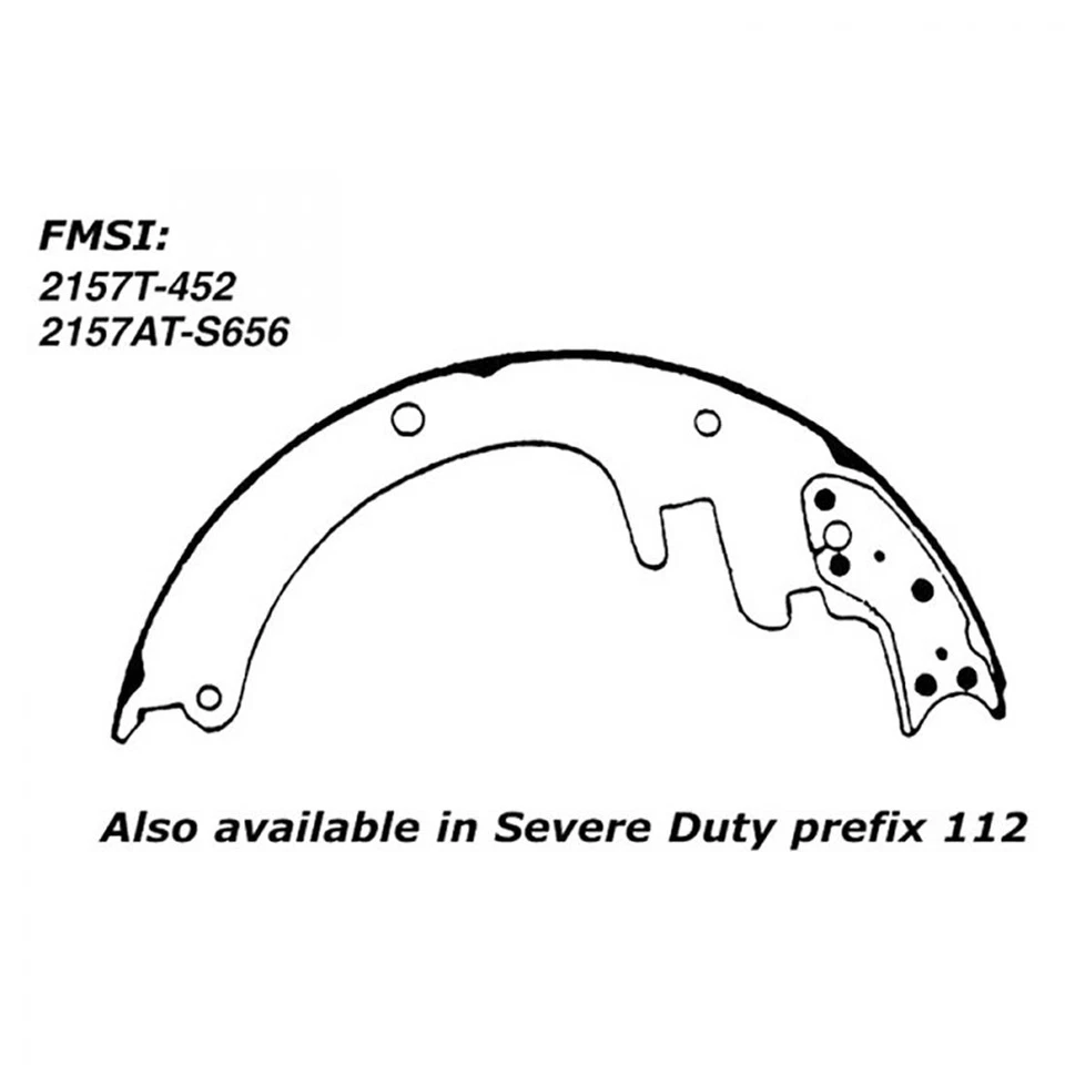 Zapatas de freno traseras 3X CEDU tambores para 94-99 Dodge Ram 3500 alto rendimiento_WT Foto 3 de 4