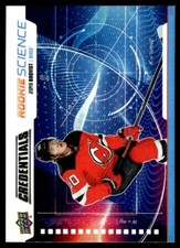2019-20 Upper Deck Credentials Rookie Science Jesper Boqvist New Jersey Devils