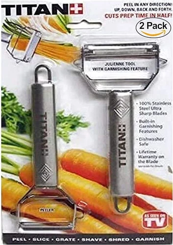 Titan Peeler TTPLR Slicer & Peeler 2 Pack - TTPLR
