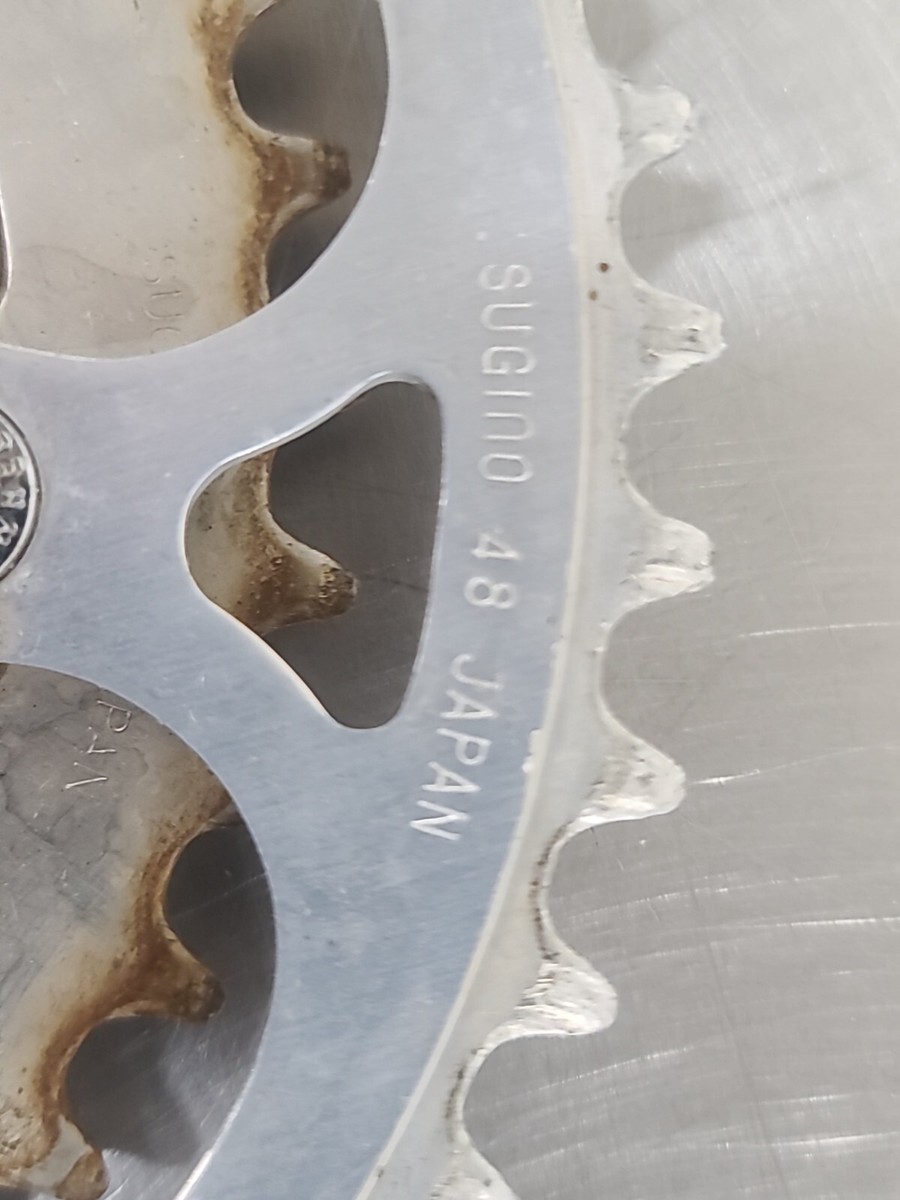 スーパーフィット　38 Vintage Sugino Triple Crankset 175mm 48/38/28 Japan | eBay