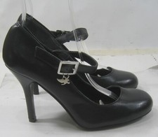 new ladies Black 4"High Heel Round Toe Shoes WOMEN Size 7