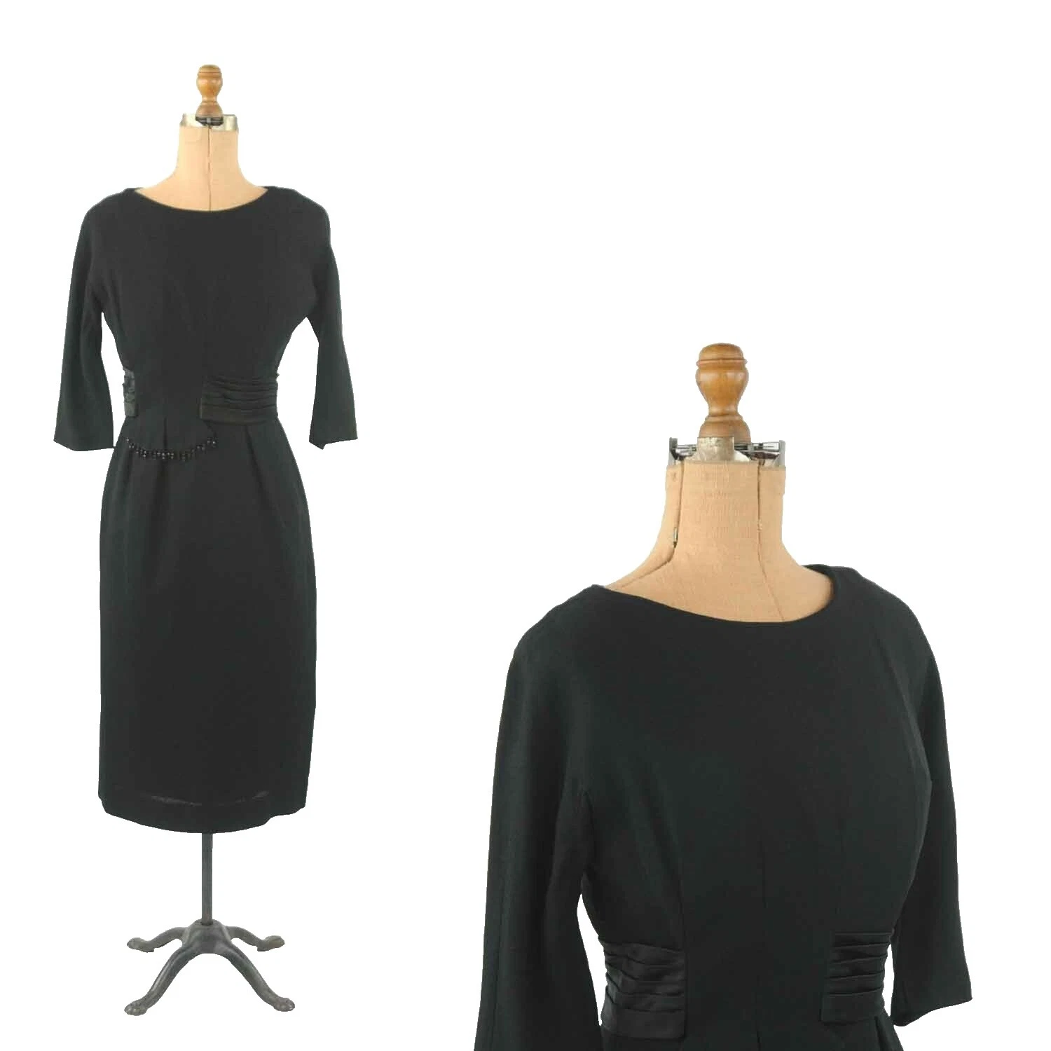 Vestidos Vintage Art Deco de cóctel Peplum para Mujer