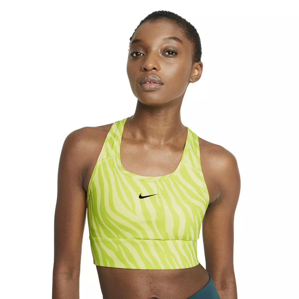 NIKE Women's Dri-FIT Swoosh Icon Clash Medium Support Sports Bra sz XS  X-Small