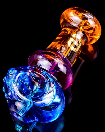 Pipa manuale Cheech™ 4" vetro glicerina FREEZABILE tabacco pipa cucchiaio pipa ARANCIONE USA - Foto 3 di 5