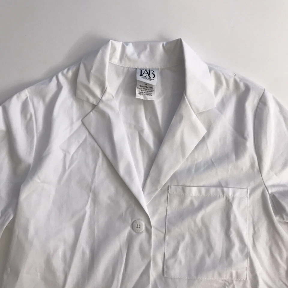 Cherokee Women Scrubs Lab Coat 28'' Consultation CK451 White S - Image 2 of 4