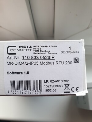 Modbus-Modul Metz Connect MR-DIO 4/2-IP65  Modbus RTU 230