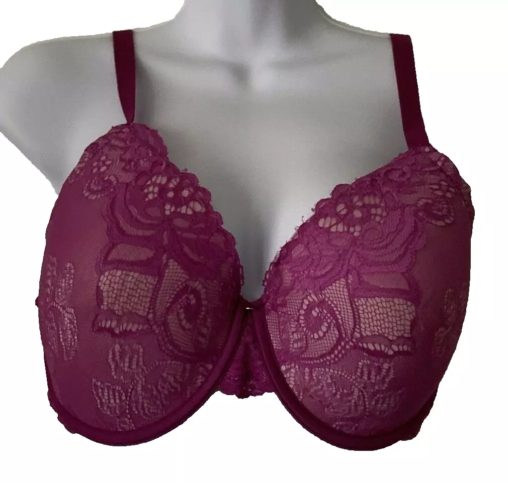 Natori Purple Underwire Bra, Women's Size 36DDD , Excellent Shape