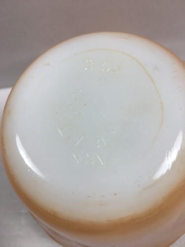 3 Vintage Fire King Peach Luster Scalloped Edge Custard Bowls - Picture 16 of 16