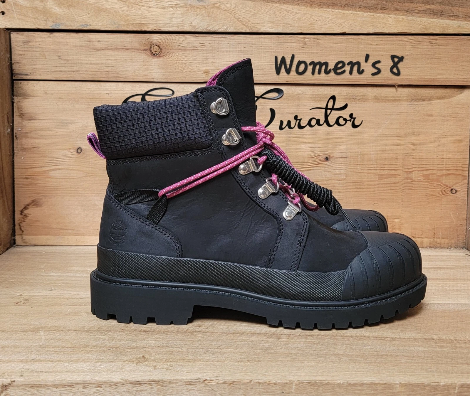 TIMBERLAND PREMIUM 6" WATERPROOF RUBBER TOE BOOTS TB0A2JWZ001 Women Size 8 New