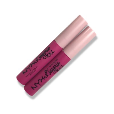 Lot of 2, NYX Lip Lingerie XXL Matte Liquid Lipstick, Pink Hit