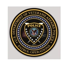 2 Inch Non-Reflective Department of Veterans Affairs Patrol Operations Sticker