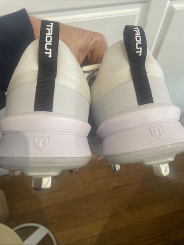 Botines de béisbol Nike Force Zoom Trout 9 Pro para hombre talla 14 blanco platino FB2907- - Imagen 3 de 7