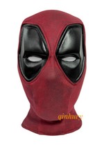 Cosplay Mask Deadpool3 Wade Wilson Full Face Red Mask prop Superhero Halloween