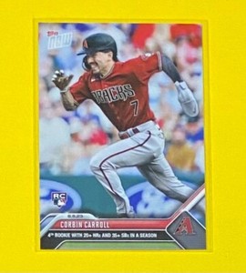 2023 MLB Topps Now Corbin Carroll ROOKIE CARD SP Arizona Diamondbacks #657 RC 🔥