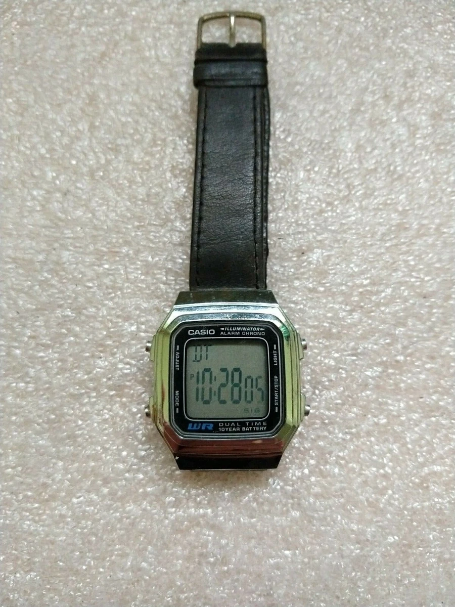 Used Rare Model Vintage Casio A178W Illuminator watch Japan Stainless Steel Back