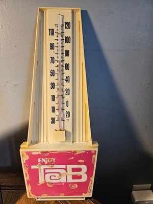 Coca Cola Owned Enjoy Tab Soda Advertising  Thermometer